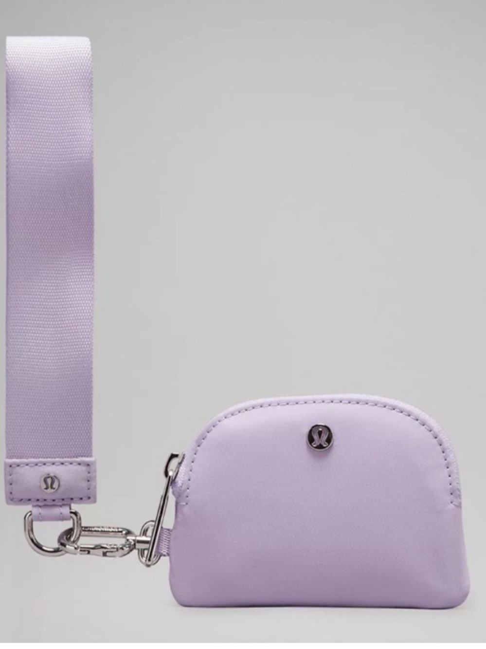 lululemon athletica Dual Zip Pouch Lavender purple wallet coin purse bag - Picture 4 of 4